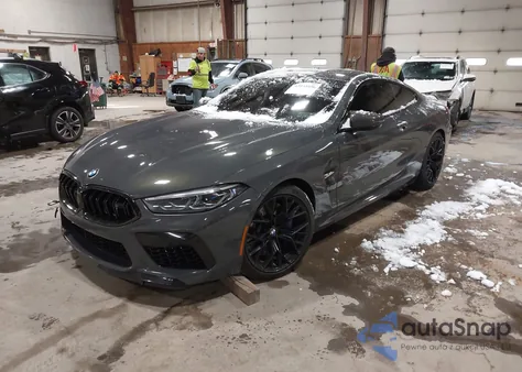2020 BMW M8 из США, поврежденный, VIN WBSAE0C06LCD45307